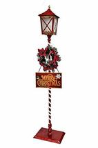 Zaer Ltd. Standing Metal Christmas Lamp Post with LED Wreath, About 5ft Tall - £154.67 GBP