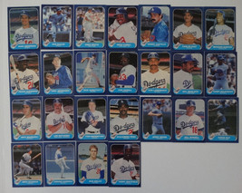 1986 Fleer Los Angeles Dodgers Team Set Of 25 Baseball Cards - £3.93 GBP