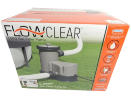 BestWay Flowclear 1500 Gallon Swimming Pool Pump with Filter 58704E New ... - $138.59