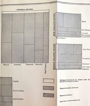 Chart Of Farms In Forestry Property U.S.A. Victorian 1887 Agriculture DWT9A - $22.50