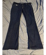 Old Navy Curvy Profile Mid Rise Jeans Women’s 16 Long Bootcut Dark Wash ... - $288.21 MXN