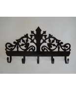 Victorian Scrollwork Key Hook Wall Key Holder Jewelry Belt Scarf Steel - £25.07 GBP