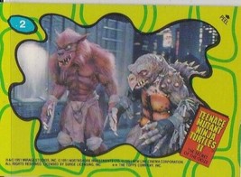 N) 1991 Topps - Teenage Mutant Ninja Turtles 2  - Movie Trading Card Sti... - £1.55 GBP