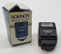 K) Vintage Rokinon 26AD Auto Electronic Flash For Pentax Photography Camera - $9.89