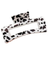 New Hair Claw with Cow Print Shark Clip 3.35&quot; Non-Slip Strong Hold Jaw A... - $8.00