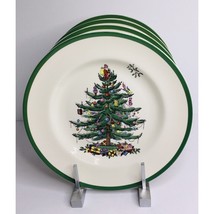 Dinner Plates Spode Christmas Tree 10.5&quot; Set 4 S3324-A21 New - $89.95