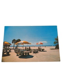 Postcard Ft Desoto Park Patio Beach St Petersburg Florida Chrome Unposted - $4.15