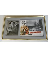  Warren Oates Signed Dillinger Photo and Lobby Card Mat and Framed - $7,401.10 MXN