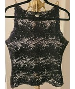 Josie Natori Obsession Lace Camisole Black Large - £78.65 GBP
