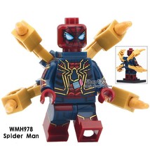 Spider-Man with Iron Spider Armor Avengers Infinity War Single Sale Minifigures - £2.27 GBP