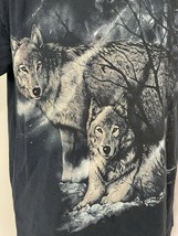 VTG 90s Natural Wonders Blue Wolves Print T-Shirt Adult Med Single Stitc... - £14.04 GBP