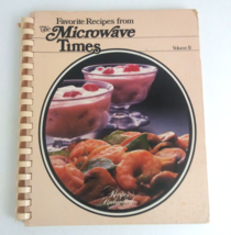 Vintage 1983 Favorite Recipes From The Microwave Times Spiralbound Cookbook - £7.67 GBP