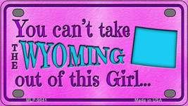 Wyoming Girl Novelty Mini Metal License Plate Tag - £11.72 GBP