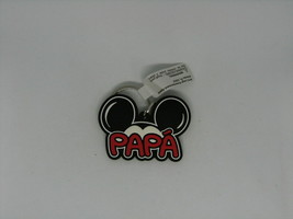 Disney Mickey Mouse Papa Ears Rubber Laser Cut Keychain Key Ring Holder Souvenir - £13.12 GBP