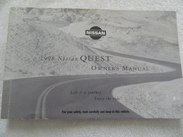 1998 Nissan Quest Owners Manual [Paperback] Nissan - £17.22 GBP