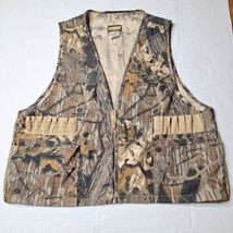 Vintage Mossy Oak Camo Hunting Outdoor Vest Mens XL Saftbak Lightweight - £19.77 GBP