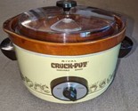 VINTAGE RIVAL 5 QT CROCK POT YELLOW SLOW COOKER MODEL 3350-1 - $54.44