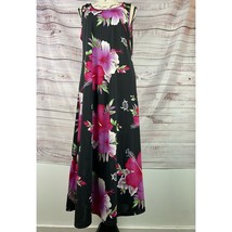 MPL Hawaii Floral Maxi Dress Womens S Sleeveless Scoop Stretch Lightweight Flowy - £28.44 GBP