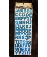 Blue Glitter 1&quot; Aplhabet stickers x 2 - €5,28 EUR