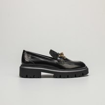 Spring Autumn Fashion Black Genuine Leather Platform Shoes Women Solid Simple Al - £148.35 GBP