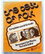 The Best Of Folk Book-Sheet Music-Piano Guitar Vocal-Paperback-Vtg 1972-... - $84.14
