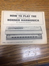 Vintage 1971 How To Play The Hohner Harmonica 24-Page Booklet - £14.35 GBP