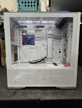 LIAN LI White Aluminum Steel Tempered Glass ATX ITX Computer Case with Fans - $2,876.74 MXN