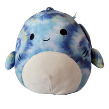 Squishmallow Luther the Tie Dye Tiger Shark 8 in Kellytoy Plush Stuffed Animal - £9.40 GBP