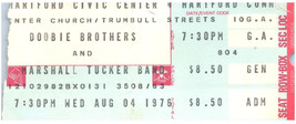 Biglietto Del Concerto Dei Doobie Brothers 4 Agosto 1976 Hartford Civic Center - $49.49