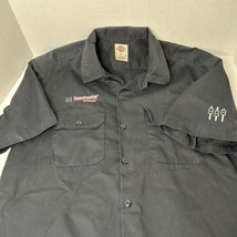 Sweetwater Studios Dickies Short Sleeve Button Down Shirt Size Large Black - £22.08 GBP