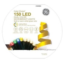 GE Color Choice 150 Ct 43.4-ft 8-function Color Changing LED Christmas L... - £18.64 GBP