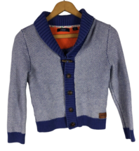 Ted Baker Girls Cardigan Sweater Size 8 Purple Toggle Button Up Thick Knit - £29.37 GBP