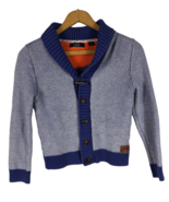 Ted Baker Girls Cardigan Sweater Size 8 Purple Toggle Button Up Thick Knit - $37.18