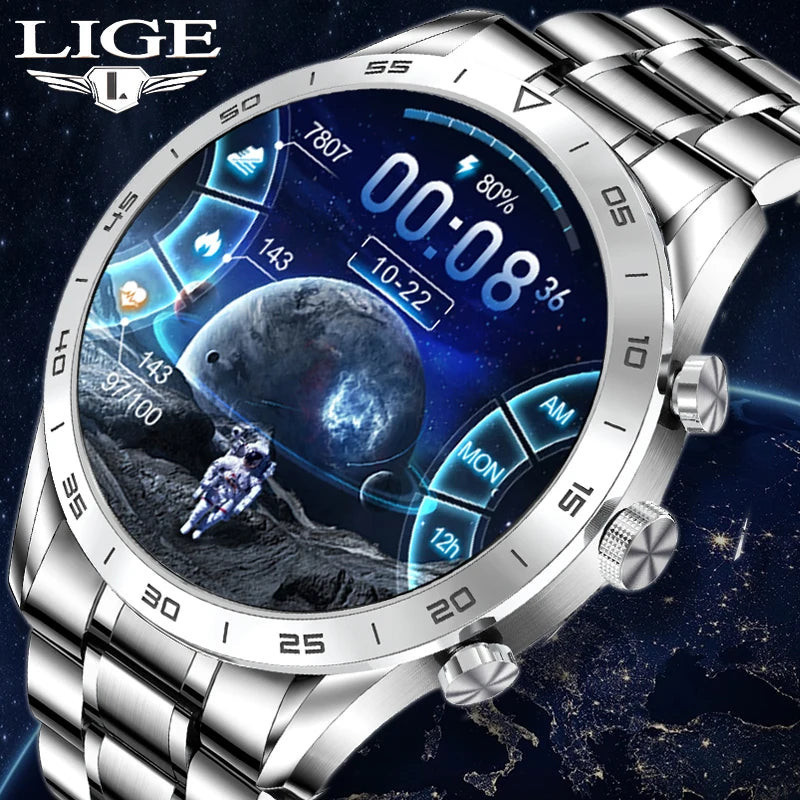 Mens Luxury Smartwatch Calls Fitness Waterproof FullColor - $74.99+