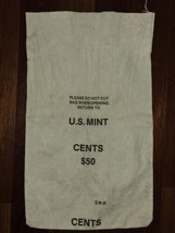 U.S. Mint Cents $50 Canvas Money Coin Bag Vintage-S.W.B CENTS  - $355.98 MXN