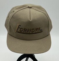 Dad Hat Golf Cap Adjustable FORNOFF INC Advertising  Embroidered Strapback - £11.41 GBP