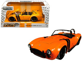 1965 Shelby Cobra 427 S/C Orange with Black Stripes &quot;Bigtime Muscle&quot; 1/24 Diecas - £33.29 GBP