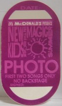 New Kids On The Block Nkotb - Vintage Original Concert Tour Cloth Backstage Pass - £7.99 GBP