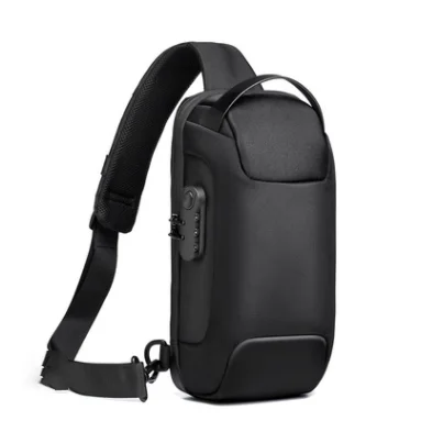 Men&#39;s Waterproof USB Oxford Crossbody Bag Anti-theft Shoulder Sling Mult... - £25.29 GBP