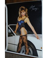 Vintage 1987 Lingerie Model and Sports Car Poster See Pictures For Condi... - $351.65 MXN
