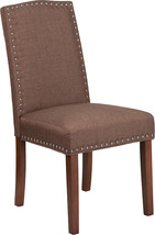 Brown Fabric Parsons Chair QY-A13-9349-BN-GG - £97.26 GBP