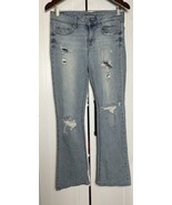 American Eagle Womens Jeans 6 Short True Boot Low Rise Distressed Light ... - $21.46