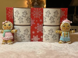 New Bakeshop Gingerbread Man Ramekins Gift Set W/ 2 Nip Pastel Ornament Cookies - £54.67 GBP