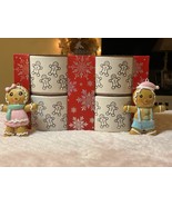 NEW BAKESHOP GINGERBREAD MAN RAMEKINS GIFT SET W/ 2 NIP PASTEL ORNAMENT ... - $69.20