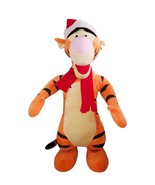 Disney Winnie the Pooh Tigger 28&quot; Plush Tiger Red Santa Hat Scarf Stuffe... - $39.20