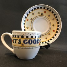 Mary Engelbreit It&#39;s Good to be Queen Tea Cup &amp; Saucer Andrews McMeel Pu... - $18.80