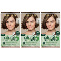 (3 Pack) New Clairol Natural Instincts Semi-Permanent Hair Color, 6C Light Brown - £27.71 GBP
