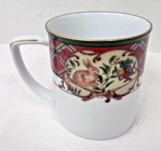 Noritake Royal Hunt Tall Mug Plaid 3 1/2 Inch Excellent Shape - $18.32