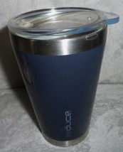 Reduce Hot 1 Coffee  Tumbler 16 Oz Stainless Steel Insulated Blue Clear Vent Lid - £7.84 GBP