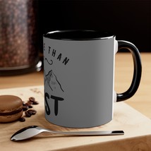 Custom Accent Coffee Mug, 11oz, Motivational Art &quot;Do More Than Just Exist&quot; - £13.20 GBP